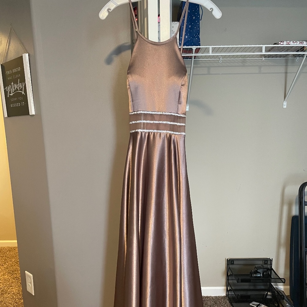 Bronze Size 8 Formal Gown